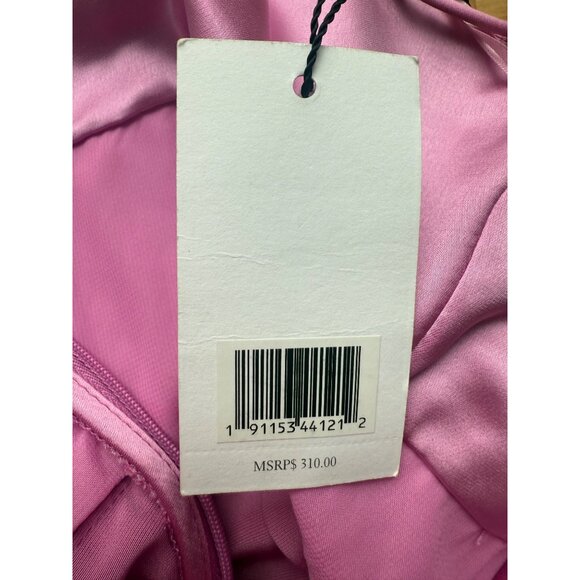 Jason Wu Midi Satin Cocktail Corset Dress Sz M NWT $310 Barbie Wedding Guest - Picture 6 of 8